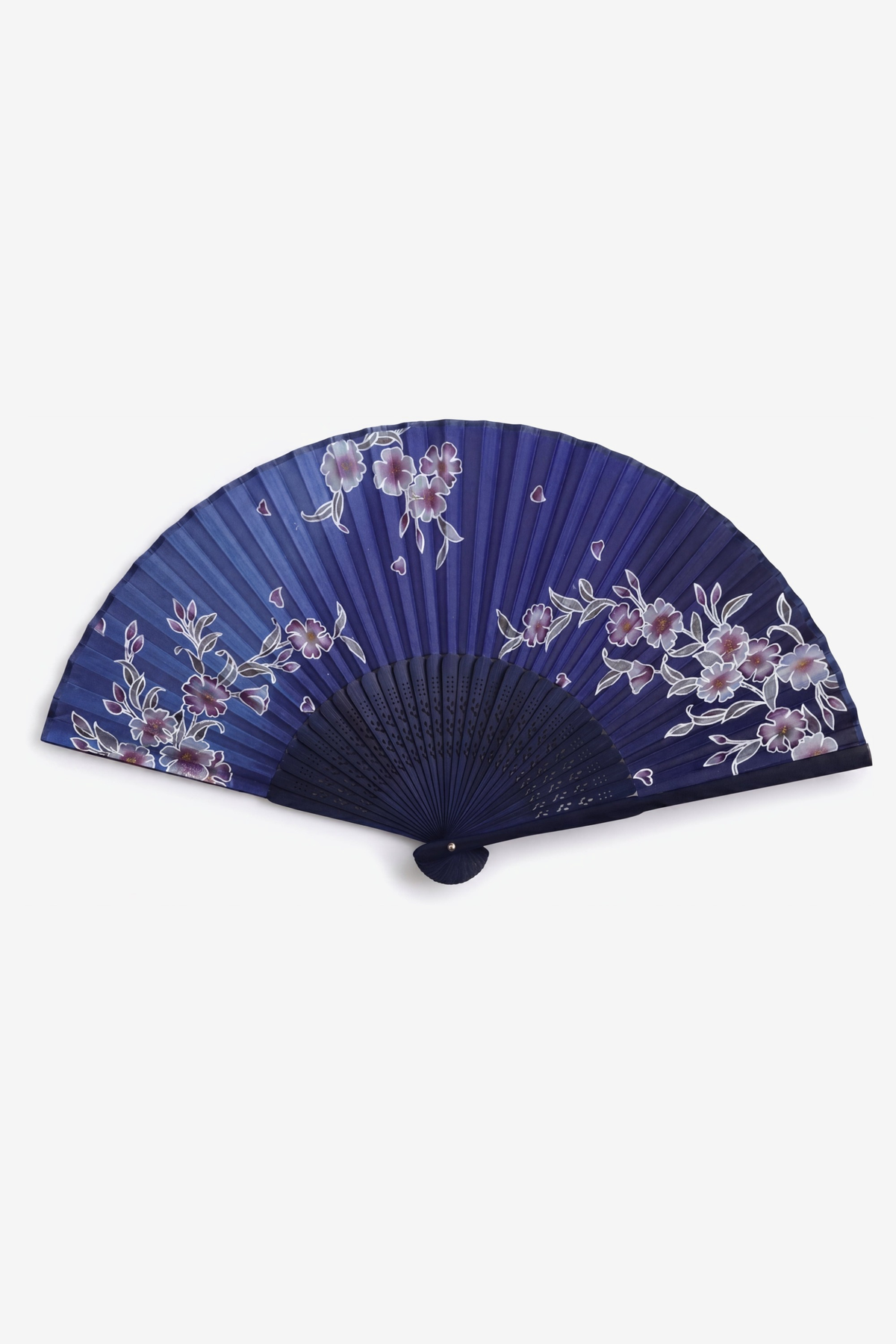 Orchid hand fan, scholar's-orchid folding fan - Gatz