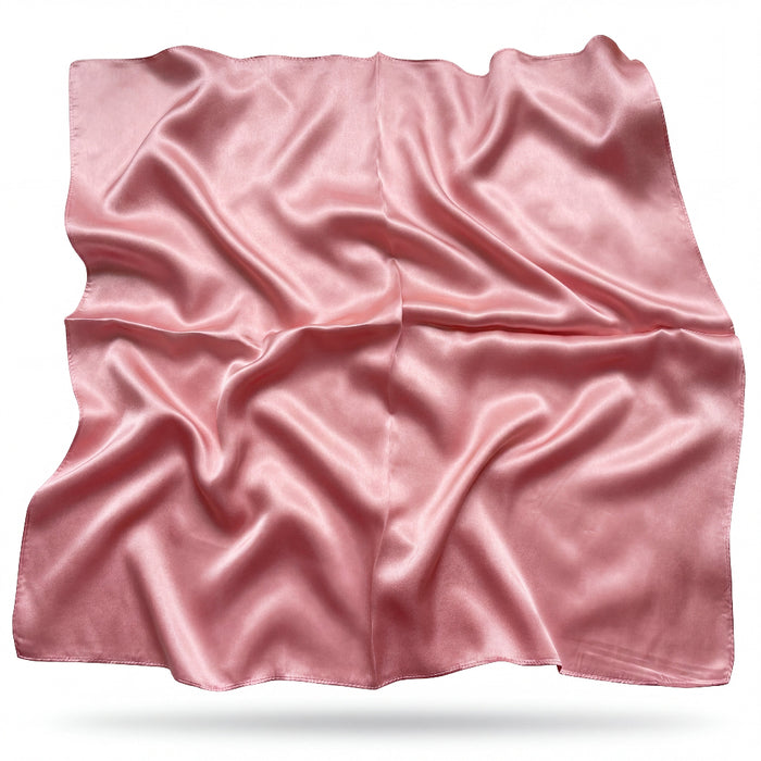 Caroline silk scarf in tender blush pink - Gatz